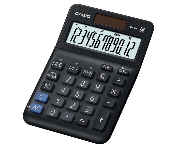 Casio MS-20F Desk type Calculator (12digits)