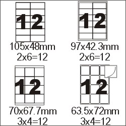 Nordic star computer label A4 (100 sheets/box)