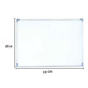 Nipon Single Side Ceramic steel surface Whiteboard (120Hx210W)cm