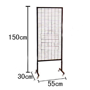 Double-sided hanging rack (with wheels / 55Wx30Dx150H) cm
