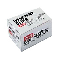 Deli Round Paper clips (100pcs/box)