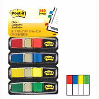 3M 683-4color flags (1/2"x1 3/4") 20pages/color