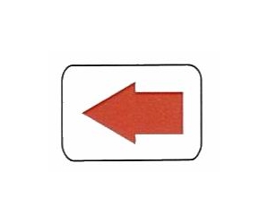 Label (arrow) 9x13mm