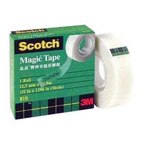 3M 810 Magic tape (1/2"" x 36yd))