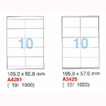 Aneos Computer Printing Label (100 sheets/box)