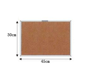 Nipon Aluminium Frame Corkboard  (30Hx45W)cm