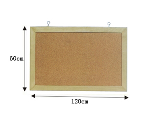 Nipon Wooden  Frame Corkboard (60Hx120W)cm