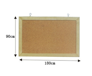 Nipon Wooden  Frame Corkboard (90Hx180W)cm