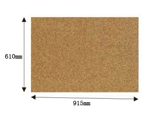 Corkboard Sheet 610x915mm/12mm Thick)