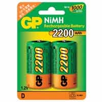 GP 鎳氫充電池 2200mAh (D/2粒裝)