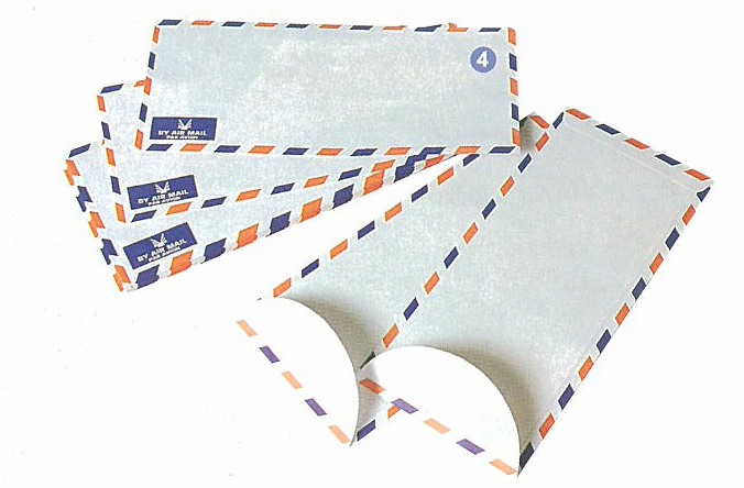 Airmail Envelopes with side opening 4x9"  (20pcs/pack)