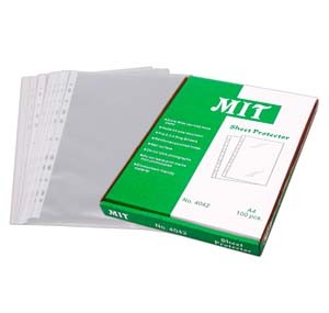 MIT 4042 11孔磨沙文件保護套(A4 / 0.08mm) 100個裝