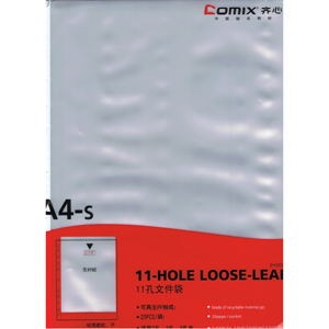 Comix EH303A 透明光面文件保護套 (A4/0.06mm)  (20頁/包)