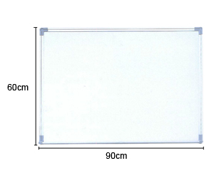 日通牌單面磁性鋁邊白板  (60Hx90W)cm