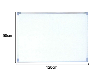 日通牌單面磁性鋁邊白板  (90Hx120W)cm