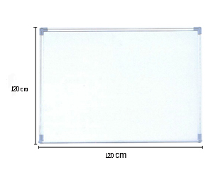 日通牌單面磁性鋁邊白板  (120Hx120W)cm
