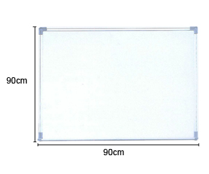 日通牌雙面磁性鋁邊白板  (90Hx90W)cm